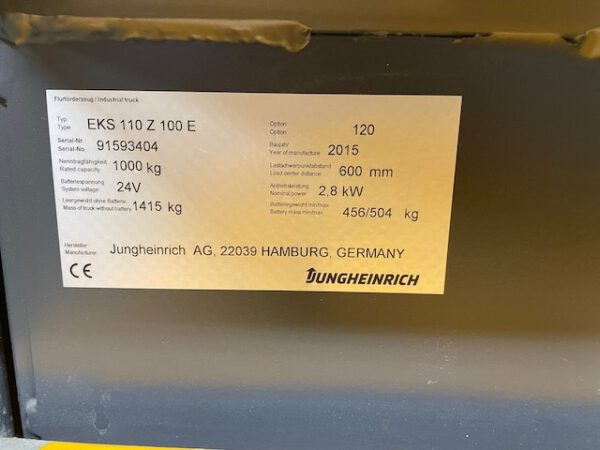 4x Kommissionierstapler, Jungheinrich, EKS 110,  lagertechnik