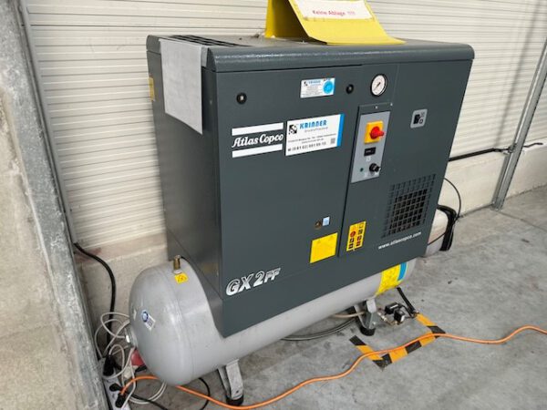 2 kW Schraubenkompressor, Atlas Copco lagertechnik