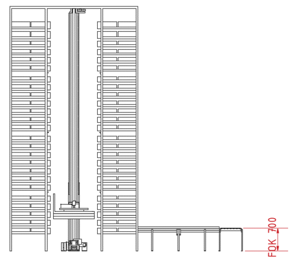 AKL, viastore, ca. 4.300 Kistenstellplätze, Kisten ca. 600x 400m x 170mm bzw. 220mm lagertechnik